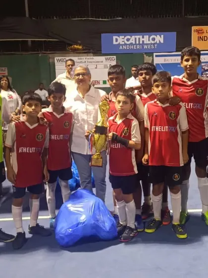Our U13 boys celebrating their runner-up finish at the Wellington Catholic Gymkhana tournament.