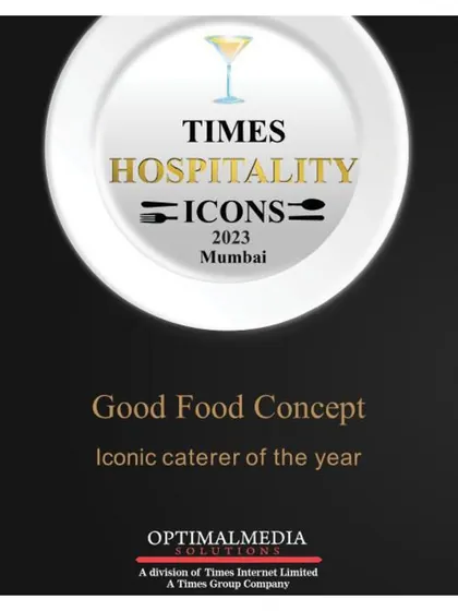 Ending the year on a great note! We are so proud to be named 'Iconic Caterer of the Year' by Times Hospitality Icons.