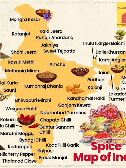 This beautiful spice map of India shows the incredible variety of spices our country offers. I draw inspiration from this diversity to create my authentic pickle flavours.