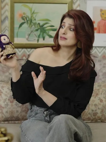 We were delighted to create this elegant setting for Twinkle Khanna. The space is layered with character, featuring a bold Missoni wallpaper that sets an artistic tone, softened by sophisticated fabrics from Asian Paints and Azco.