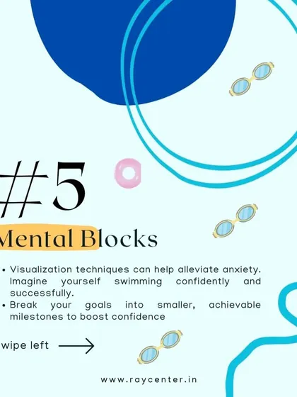 A tip on overcoming mental blocks and anxiety through visualization and setting small goals.