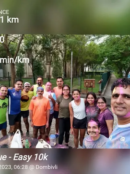 The more you celebrate life, the more there is to celebrate. A fun Holi run with my running group, mixing fitness with festivities.