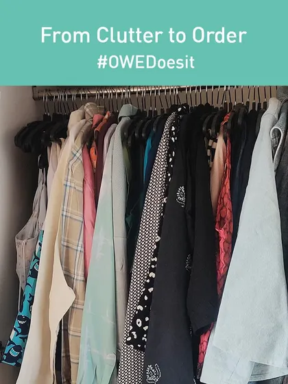 From clutter to order, this perfectly coordinated wardrobe is a testament to our process. The joy on our clients' faces when they see the final result is why we love what we do.