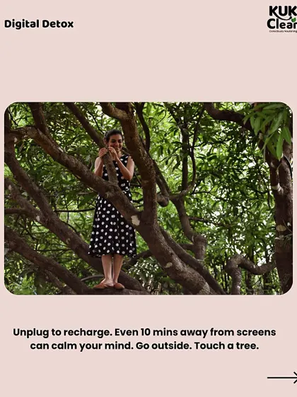 A digital detox is essential. Unplugging to recharge, even for 10 minutes, can calm your mind. I encourage employees to step outside and connect with nature.