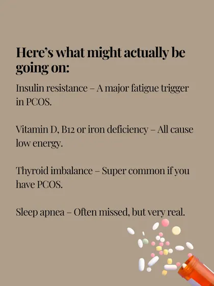 What's really going on with your fatigue? It could be insulin resistance, a vitamin deficiency, a thyroid imbalance, or even sleep apnea.
