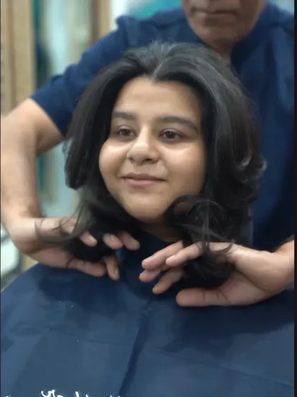 The final touch. After a haircut or treatment, I always take the time to style your hair perfectly, ensuring you leave the salon feeling confident and looking your absolute best.