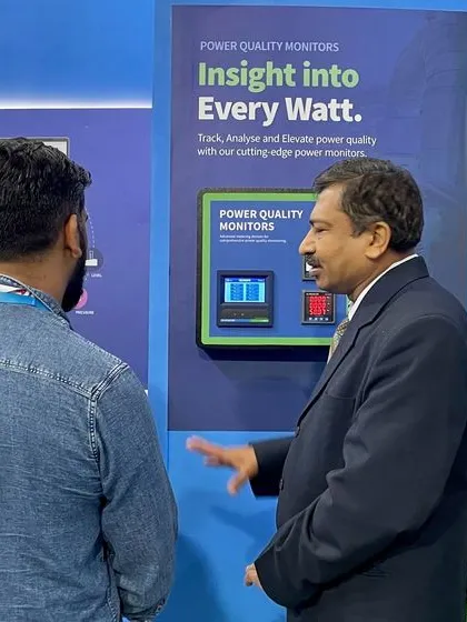 My team engaging with visitors at the EL-Asia Expo. We discussed how our power quality monitors and multifunctional meters provide deep insights into energy consumption.