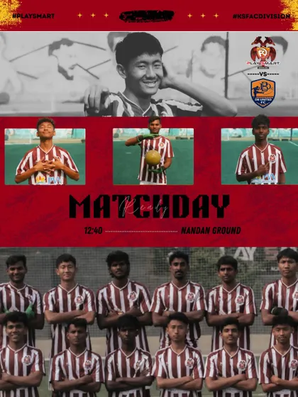 Match day is here, and we're ready. This graphic captures the focus and unity of our team ahead of our C-Division clash.