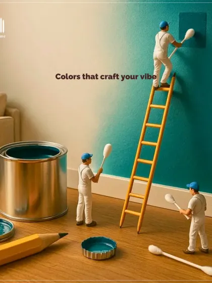 We believe in using colors that craft your vibe. This conceptual shot shows our team carefully selecting and applying colors to create the perfect mood.