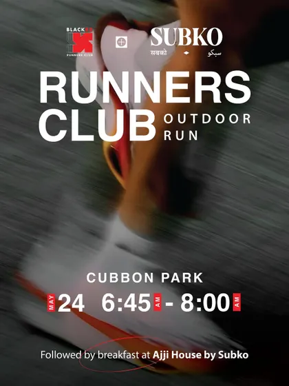 A morning that starts with movement and ends with good coffee. Announcing our May outdoor run, followed by breakfast at Ajji House by Subko.
