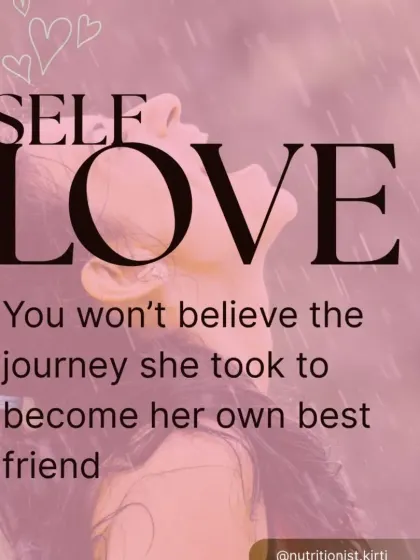 Self-love is a journey. This image captures the feeling of freedom and joy that comes from finally learning to be your own best friend. It's a path of healing and rediscovery.