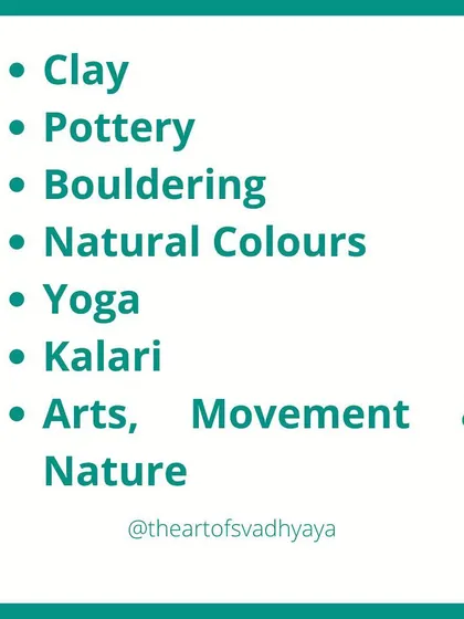 We are now open for registrations in our various electives. You can explore clay, pottery, bouldering, natural colors, yoga, Kalaripayattu, and more.