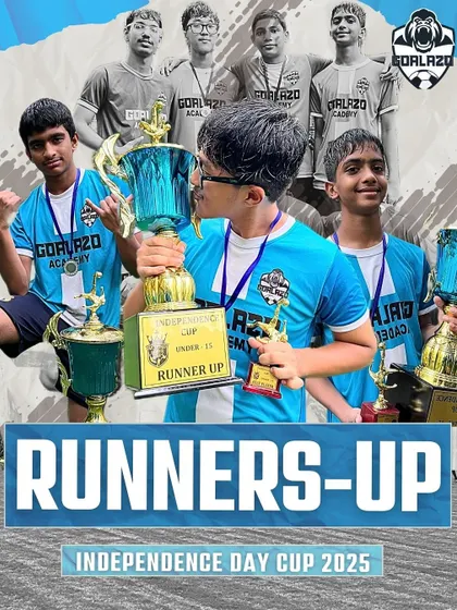 Another podium finish for our U-15s, securing the Runners-Up trophy at the Independence Day Cup 2025 in Mulund.