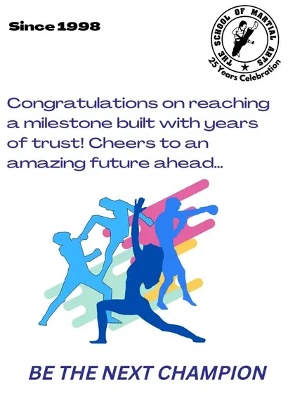 This graphic from our 25th anniversary celebrates the milestone built on years of trust with our students and community. It is an invitation for you to join us and become the next champion.