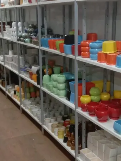 Our extensive collection of ceramic pots includes a wide range of colors, from bright yellows and reds to cool blues and greens, in many different shapes.