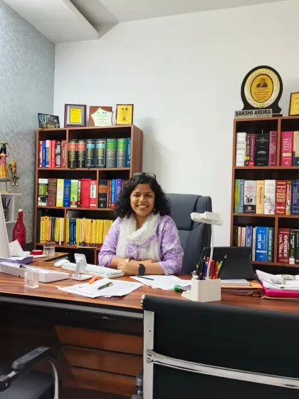 This is my 'karmabhumi', my workspace at Legalon Advocates. As a first-generation lawyer who built her own firm, this office represents a journey of perseverance and a commitment to providing dedicated legal service.