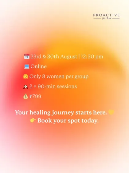 Your healing journey starts here. We offer online support groups in small, intimate settings of only 8 women per group, ensuring everyone is heard.