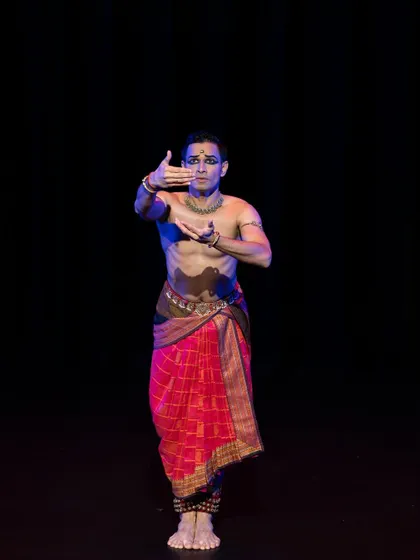 A moment of storytelling from the stage in Toronto, Canada.