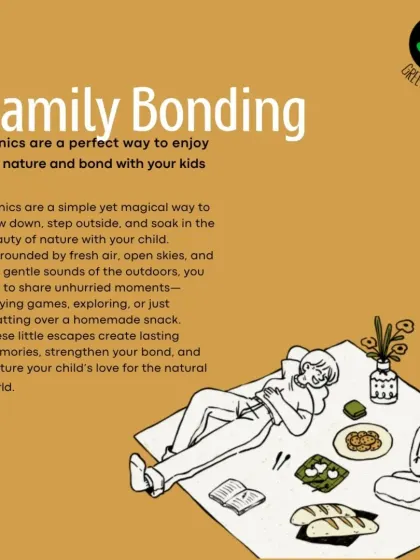 Picnics are a perfect way to strengthen family bonds. Surrounded by fresh air and open skies, these unhurried moments of playing, chatting, and just being together create lasting memories.