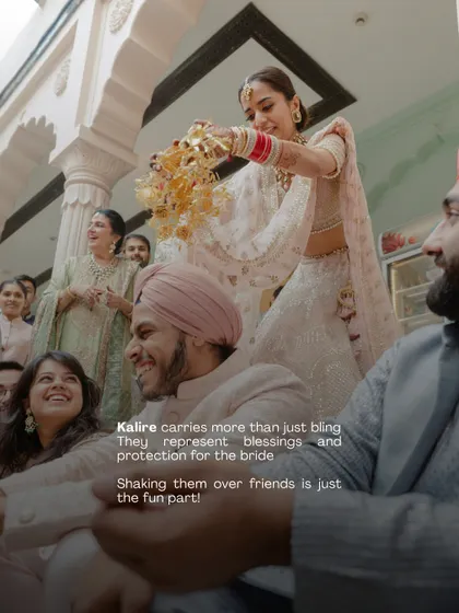 The Kalire ceremony is more than just bling; it represents blessings and protection for the bride. We love creating moments where traditions like these can be shared with joy and laughter among friends.