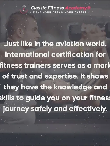 A certification shows a trainer has the knowledge and skills to guide you safely and effectively on your fitness journey.