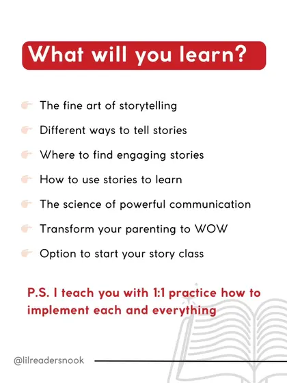 Here is a detailed look at what you will learn in my training. From the fine art of storytelling to the science of powerful communication, I teach you everything with 1-on-1 practice.