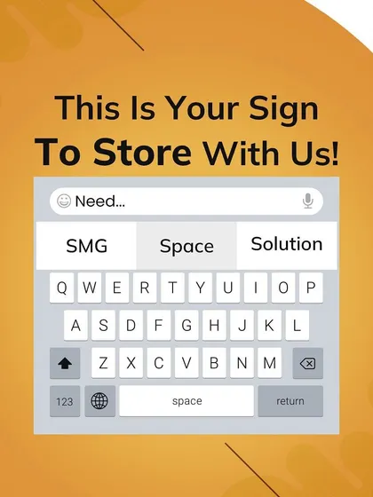 If your keyboard's predictive text suggests 'SMG,' 'Space,' and 'Solution' when you type 'Need,' it's a sign. This is your sign to store with me!