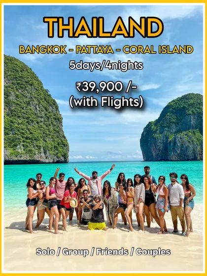 Your Thailand plan is finally happening. I create all-inclusive packages for your private group, covering everything from Bangkok's energy to Pattaya's beaches. Just get your friends together.