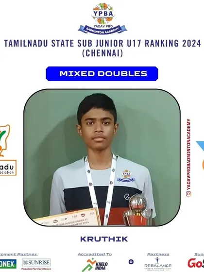 These posters highlight the consistent success of my junior and sub-junior players across various state-level tournaments in Karnataka, Tamil Nadu, and Assam, showcasing their achievements in singles and doubles categories.