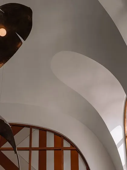 Another detail of the ceiling, highlighting the complex boolean operations required to create something that feels so simple and fluid.