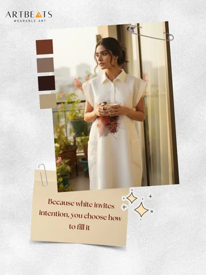 Because white invites intention, you choose how to fill it. The Reverie in Red dress, before the red, is a perfect example of the quiet beauty of a blank canvas.