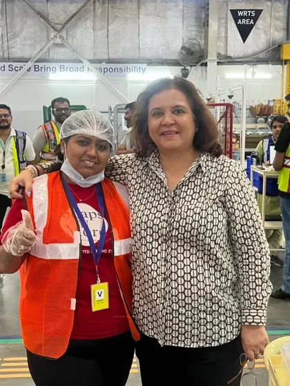 A proud moment captured with the VP of Amazon during our successful soap-making workshop. Partnering with large corporations for events like these is a milestone we cherish.