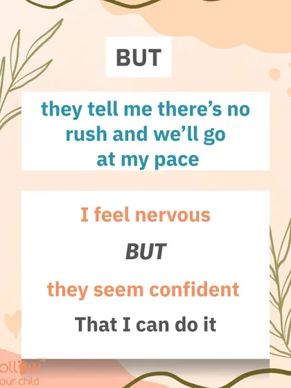 "But they tell me there's no rush and we'll go at my pace." This was a key part of our gentle approach to sleep transition.