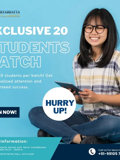 Join our exclusive batch of just 20 students for personalized attention and guaranteed success. Hurry up and join now before the spots are filled.