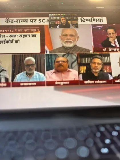 In a TV debate during the COVID-19 crisis, I provided commentary on the Supreme Court's observations regarding the central and state governments' handling of the oxygen shortage. This discussion highlights the judiciary's role in holding the executive accountable during a national emergency.