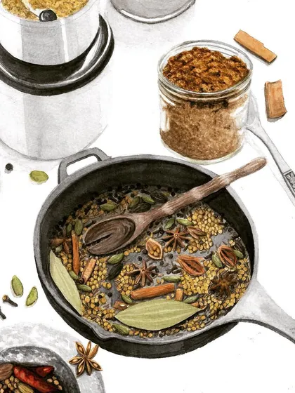 Whether we live to cook or cook to live, we all have meaningful kitchen stories that shed light on who we are. This beautiful illustration captures the soul of the kitchen.