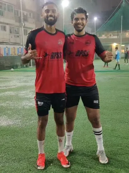 Two of our senior players, showcasing the strong bonds and camaraderie within the team that supports individual growth.