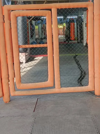 Our Greater Noida facility has been upgraded with a new padded cage. Visitors are always welcome to come and check it out.