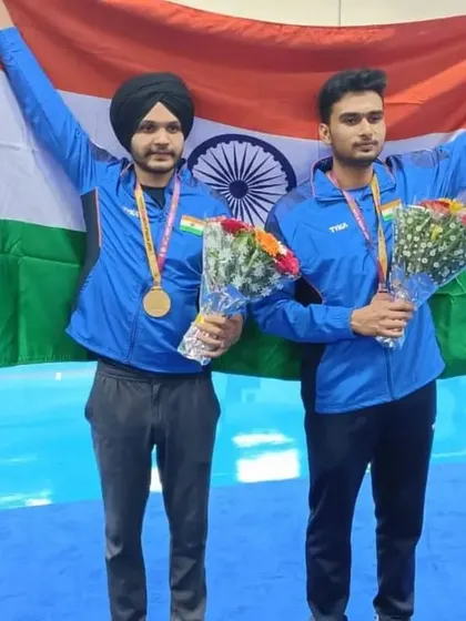 A proud moment for India as Sarabjot Singh and Varun Tomar secure gold and bronze medals at the ISSF World Cup in Bhopal.