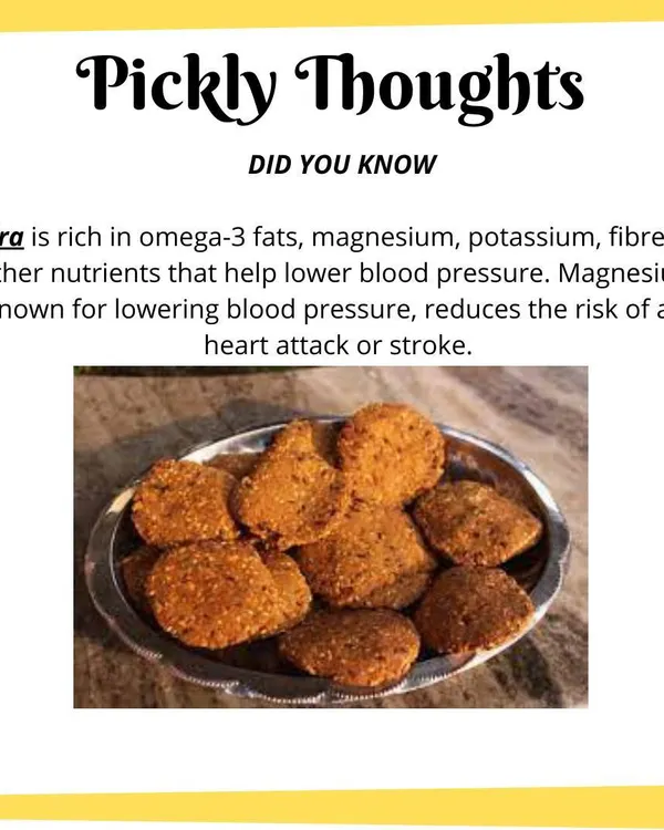 I choose my ingredients with care. Bajra, or pearl millet, which I use for my gluten-free mathis, is a wonderful grain rich in nutrients that are good for the heart. It’s important to me that my snacks are both delicious and healthy.