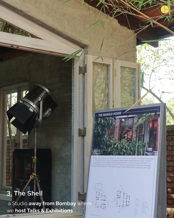 A glimpse of 'The Shell' studio in Alibag, a space where we host talks and exhibitions away from the bustle of Bombay.