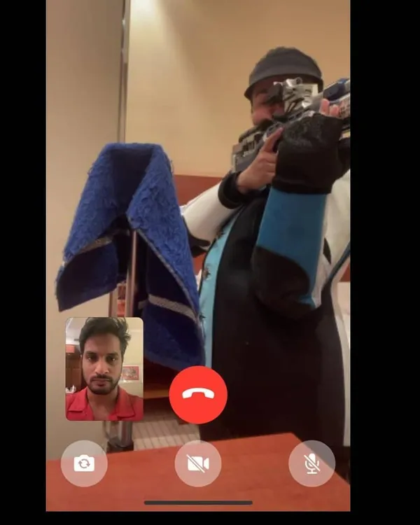 Even when apart, the training never stops. Our coach connects with an athlete via video call for a remote session, providing guidance on form and technique from afar.