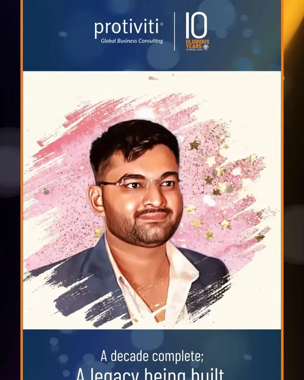 Our Digital Caricature service is a corporate engagement powerhouse, as shown in this branded souvenir for Protiviti's 10th anniversary. We create stylized portraits with custom branding, delivering a unique and memorable takeaway.