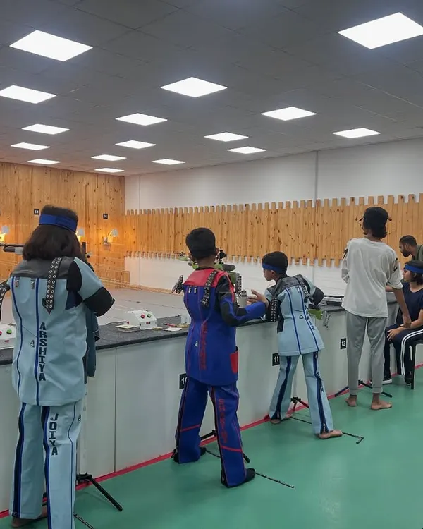 This is where champions begin their journey. Our state-of-the-art, 16-lane indoor shooting range provides a professional environment for shooters of all ages to hone their skills, from mastering the basics of air pistol and rifle to preparing for national competitions.