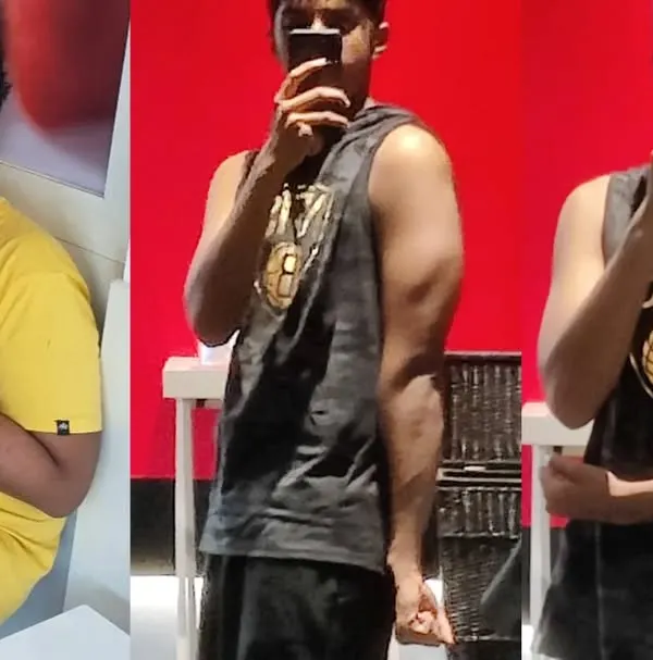 This is my 14-year-old client, Tarun. His transformation shows what dedication and the right training plan can do. I'm incredibly proud of his hard work and results.