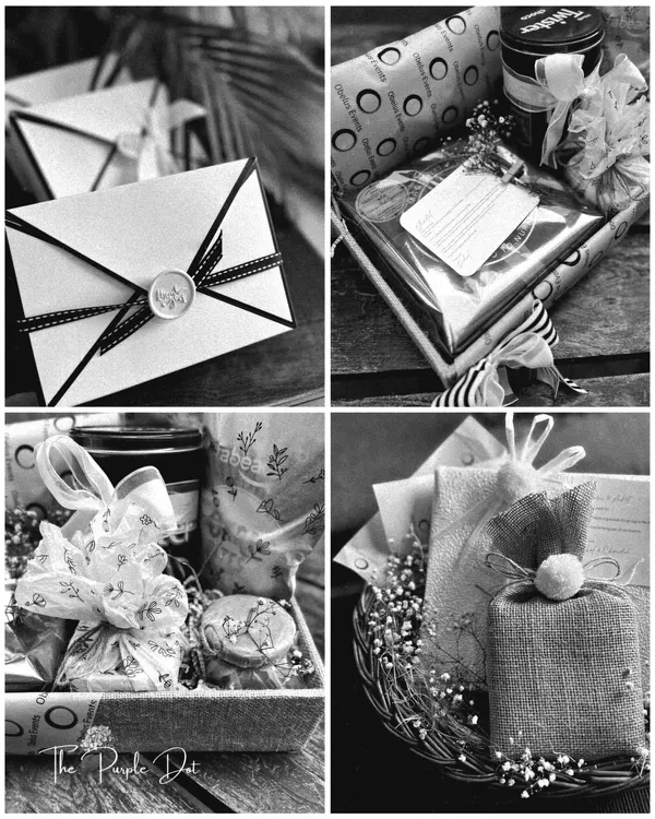 A throwback to some of my favorite curated moments. This collage shows the layered textures and thoughtful details that define my work, from wax-sealed envelopes to rustic jute-wrapped favors.