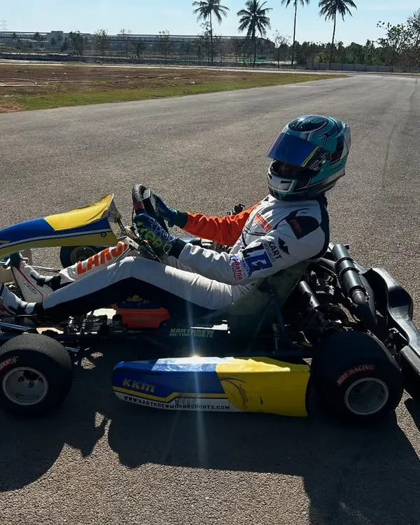Pre-season testing is where championships are built. A driver takes a moment on the track at Meco Kartopia, preparing for an intense day of honing his skills in a Rotax powered kart.