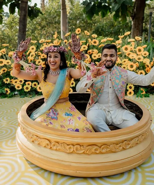 A collection of fun and vibrant moments from a sun-drenched Haldi. From playful entries to candid portraits, we capture the complete story of this joyous celebration.