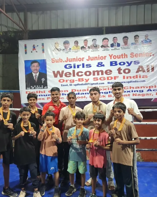 Another group shot of my young champions after their success at the Delhi Dual Boxing Championship. Their hard work and courage paid off.