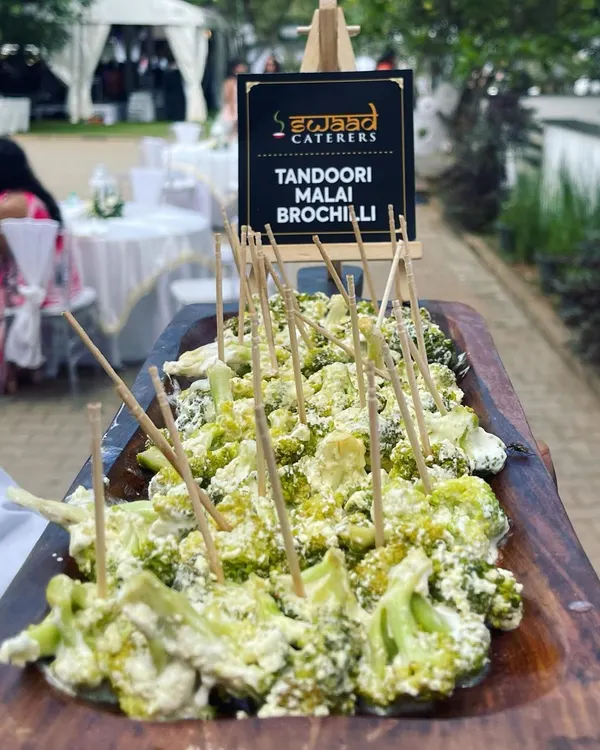 My Tandoori Malai Broccoli is a healthy yet incredibly flavourful starter. The broccoli is marinated in a creamy sauce and cooked in a tandoor, making it a popular choice for weddings and corporate events.